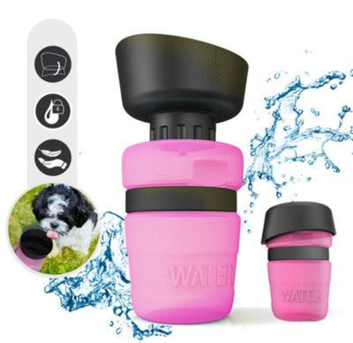 Pet Oasis: Foldable Dog Travel Water Bottle And Dispenser