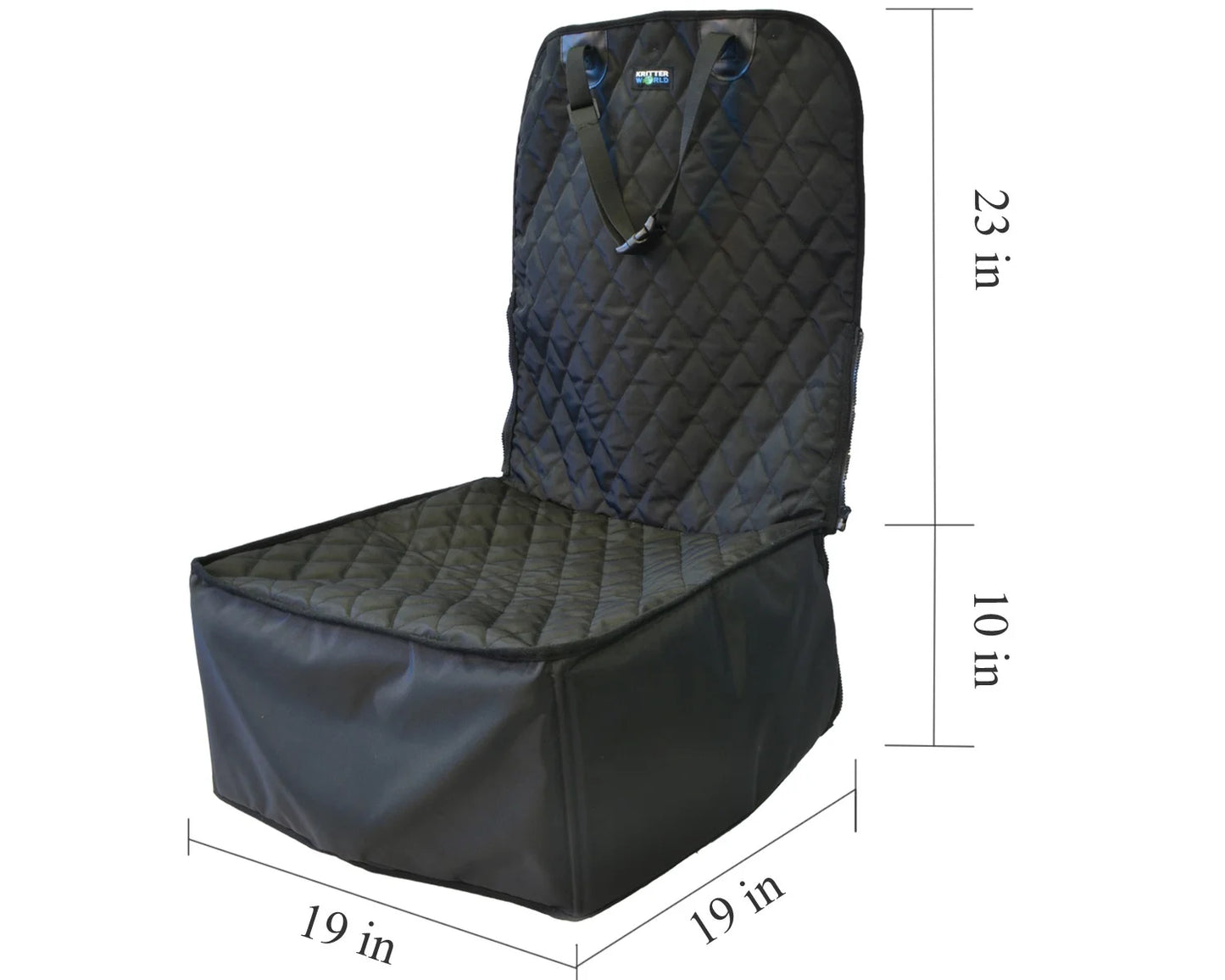 2 in 1 Front Car Seat Covers Pet Travel Protector Basket for Dog Cat Scratch Resistant Waterproof and Non-S