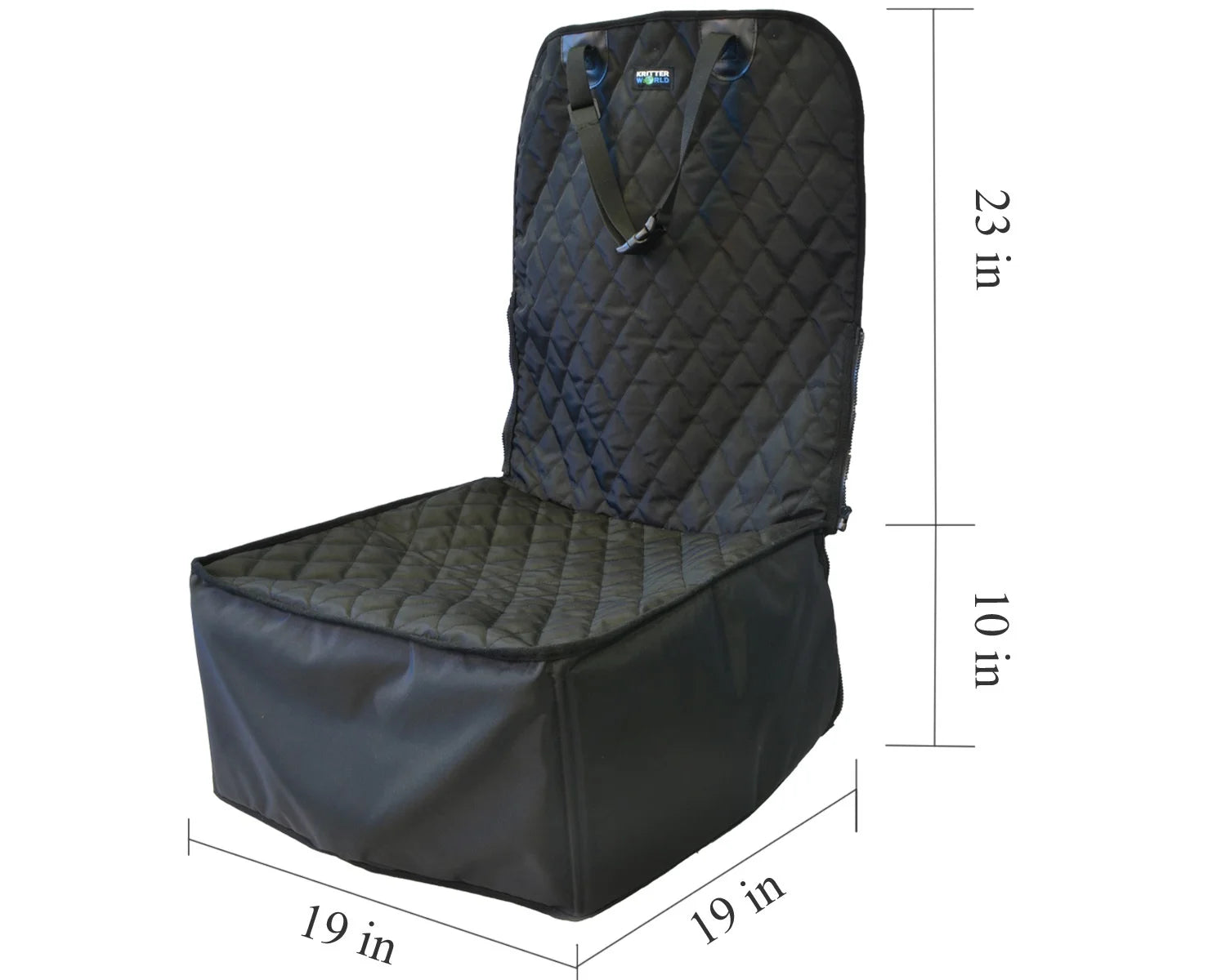2 in 1 Front Car Seat Covers Pet Travel Protector Basket for Dog Cat Scratch Resistant Waterproof and Non-S