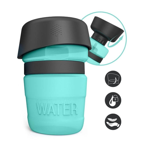 Pet Oasis: Foldable Dog Travel Water Bottle And Dispenser