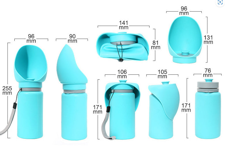 Folding Pet Outdoor Walking Mug Portable Travel Water Bottle Puppy