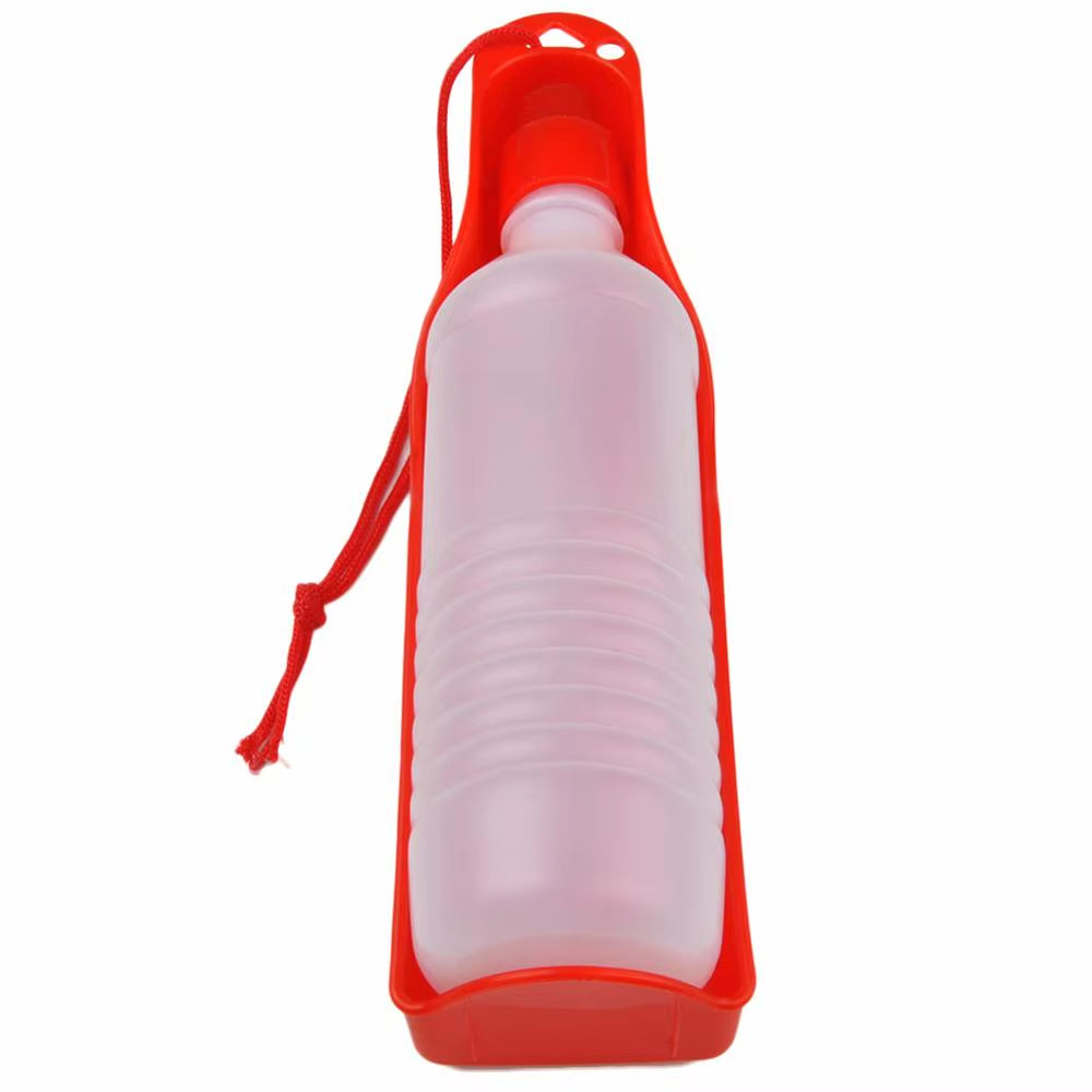 Pet Folding Drinker 500ML/250ML Pet Dog Cat Drinking Bowl Pet Travel Drinker Plastic Water Bottle Outdoor Travel Portable Bottle