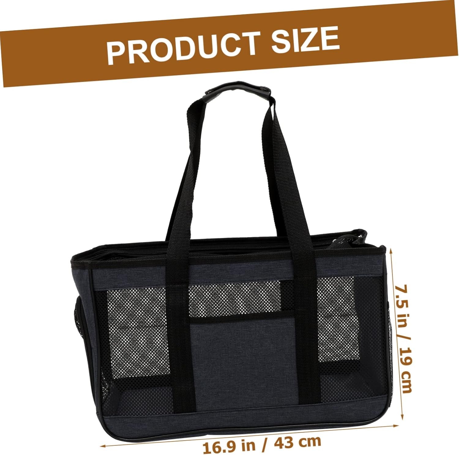 BESPORTBLE Durable Pet Carrier Bag for Outdoor Breathable Cat Travel Tote Small Cat Carrier Zipper