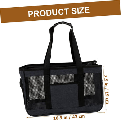 BESPORTBLE Durable Pet Carrier Bag for Outdoor Breathable Cat Travel Tote Small Cat Carrier Zipper