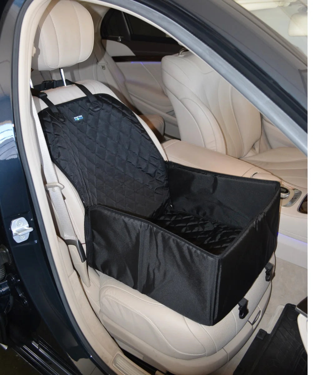 2 in 1 Front Car Seat Covers Pet Travel Protector Basket for Dog Cat Scratch Resistant Waterproof and Non-S
