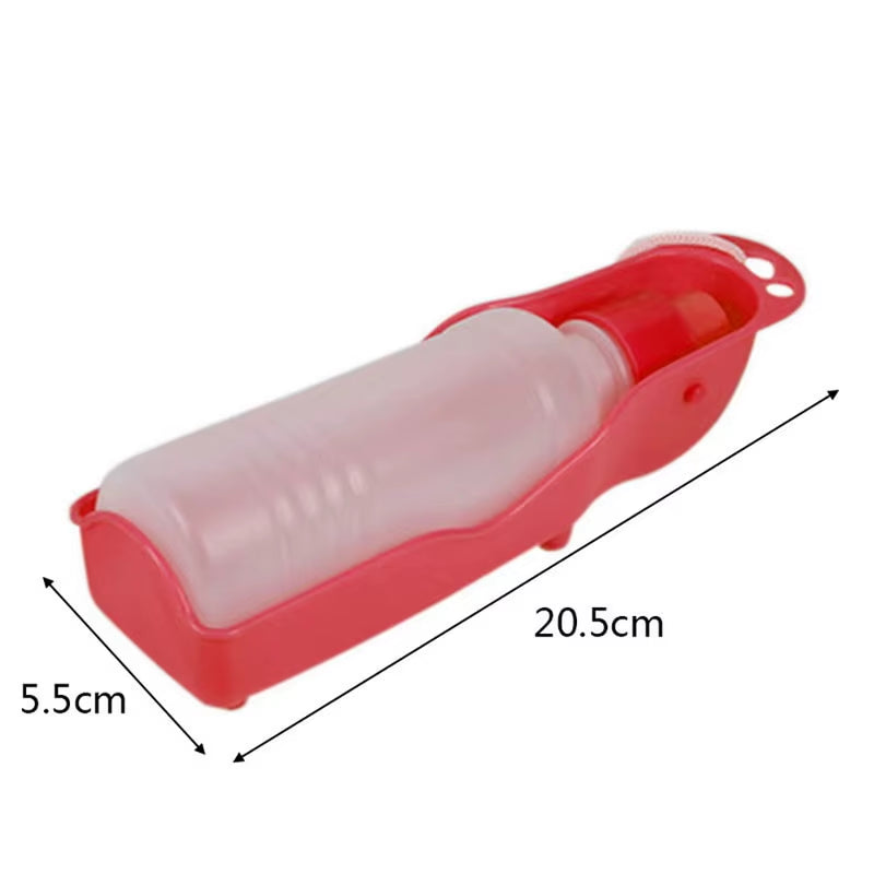 Pet Folding Drinker 500ML/250ML Pet Dog Cat Drinking Bowl Pet Travel Drinker Plastic Water Bottle Outdoor Travel Portable Bottle
