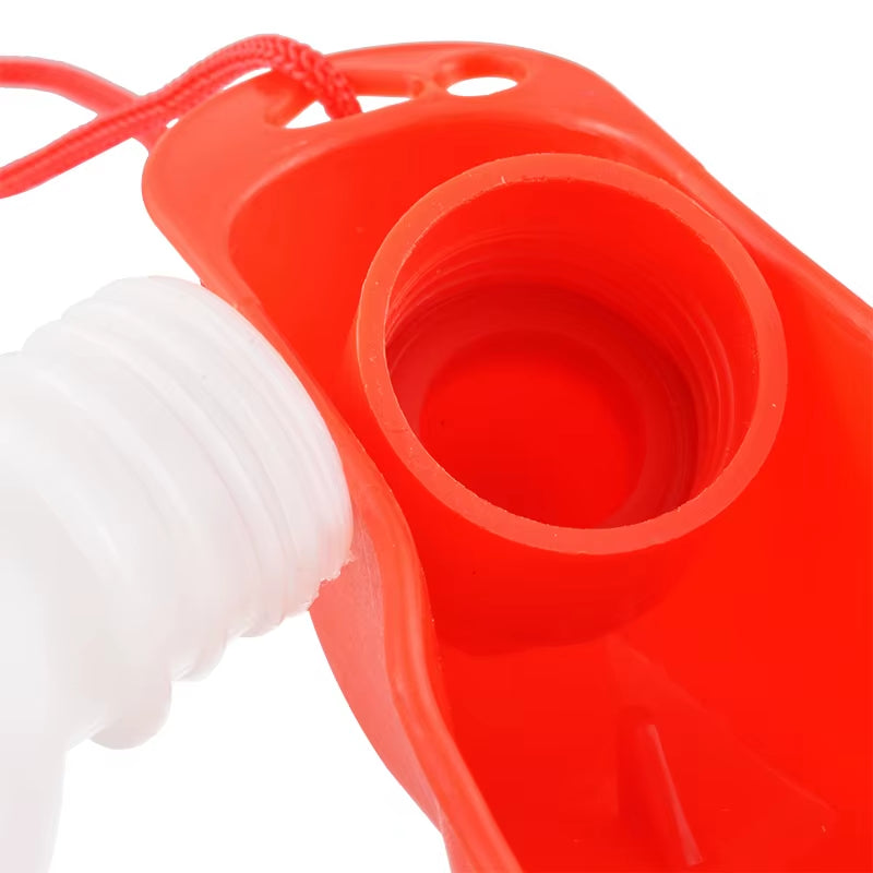 Pet Folding Drinker 500ML/250ML Pet Dog Cat Drinking Bowl Pet Travel Drinker Plastic Water Bottle Outdoor Travel Portable Bottle