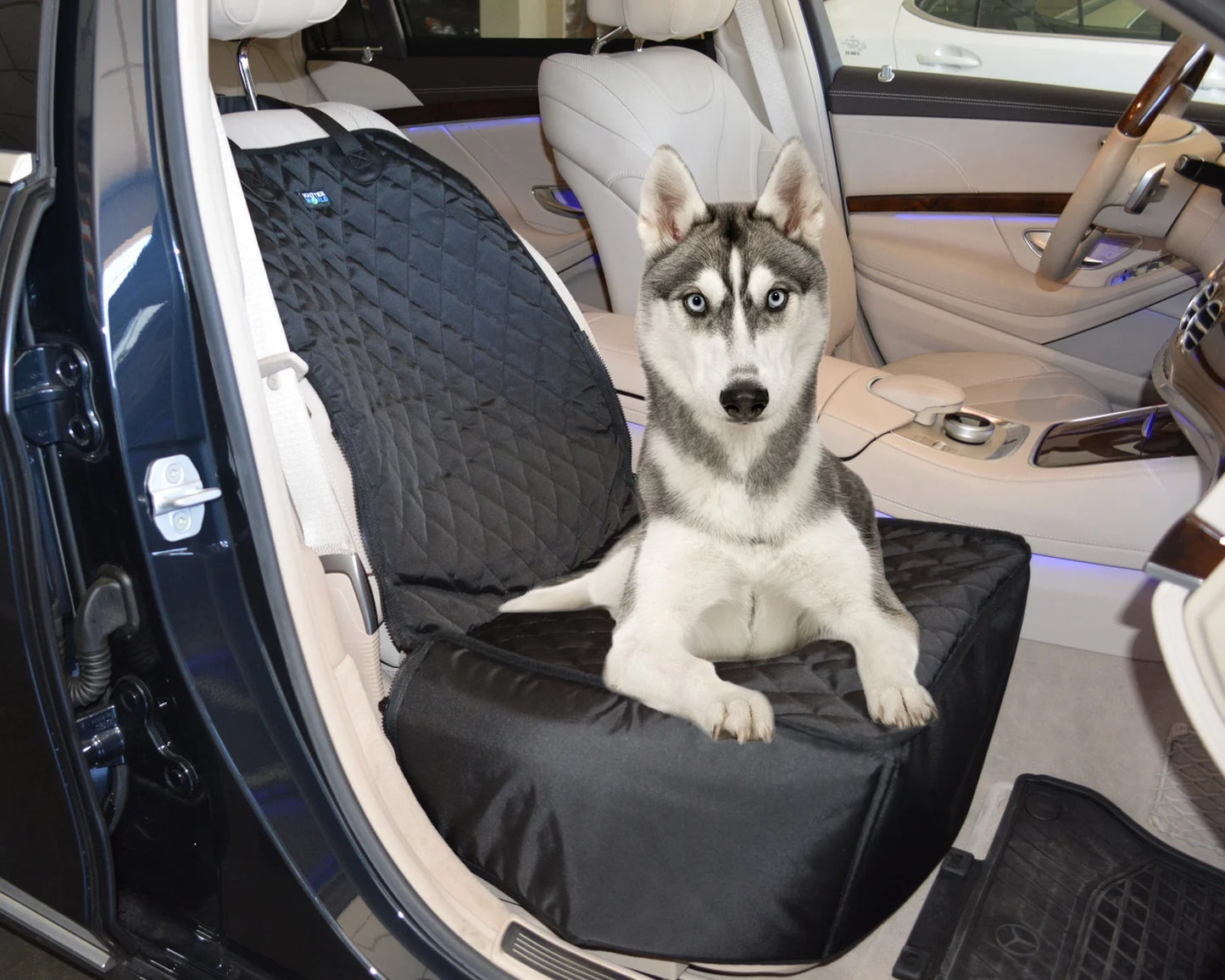 2 in 1 Front Car Seat Covers Pet Travel Protector Basket for Dog Cat Scratch Resistant Waterproof and Non-S