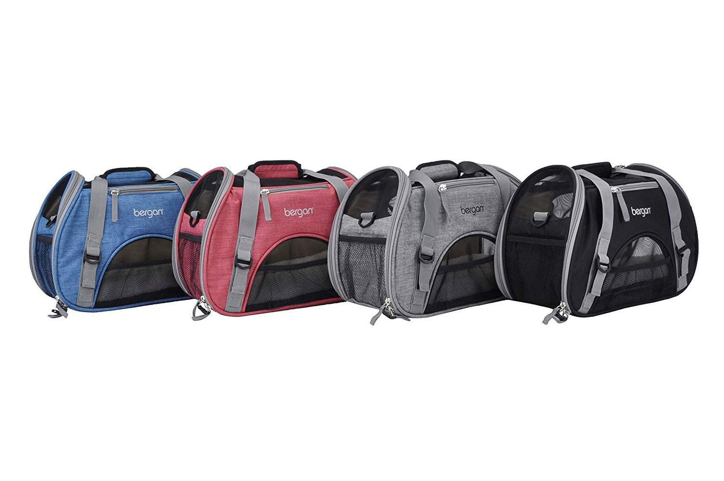 Comfort Carrier - Cat and Dog Carrier - Black and Grey, 16" X 8" X 11"