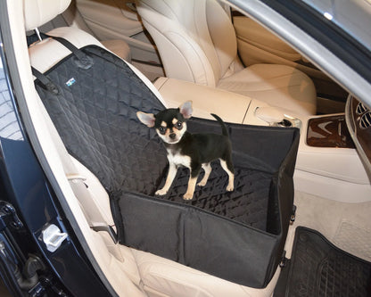 2 in 1 Front Car Seat Covers Pet Travel Protector Basket for Dog Cat Scratch Resistant Waterproof and Non-S