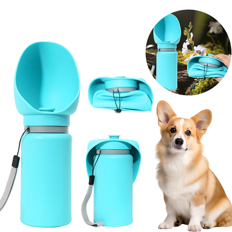 Folding Pet Outdoor Walking Mug Portable Travel Water Bottle Puppy
